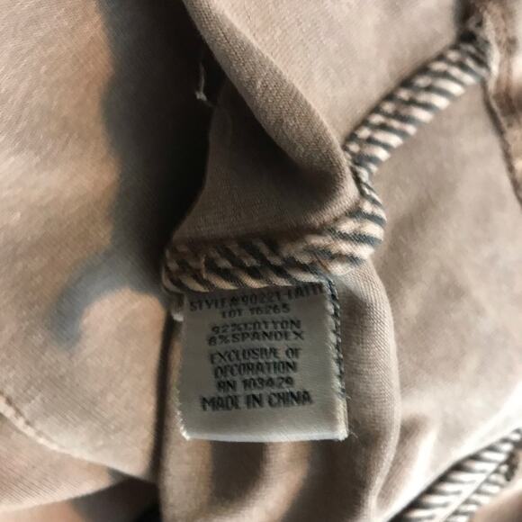 Marrakech corduroy light brown long sleeve front zip jacket - Picture 7 of 7